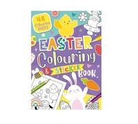 Quickdraw Supplies Children’s Easter Colouring & Sticker Activity Book - 48 Pages A4 Kids Craft Book with Bunny Chick Designs for Party Bags, Classroom Gifts, Travel Fun & Screen Free Creative Play