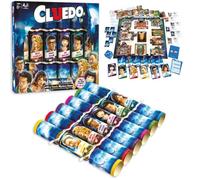 Quickdraw Supplies Cluedo Christmas Crackers - Box of 6 Fun 12" Family Party Crackers with Hats Jokes & Mystery Game - Novelty Xmas Table Decoration for Adults & Kids