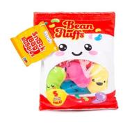 Quickdraw Supplies Crisps Snack Pack Plushie Friends - Soft Toy Set - Cheesy Fluffs Crispy Fluffs Bean Fluffs - Cute Kawaii Cuddly Fidget Plush Toys - Collectible Gift for Kids (Bean Fluffs)
