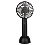 Quickdraw Supplies Portable Handheld Fan USB Rechargeable - Mini Personal Cooling Fan with 3 Speeds & Removable Stand - Lightweight Travel Desk Cooler for Home Office Outdoor & Summer Use