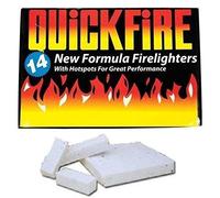 Quickfire Fire Lighters Firelighters Bulk Pack Hotspots Burners BBQ COAL LIGHTERS WOOD BURNERS (6)