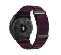 QuickFit 20/22/26mm Woven Nylon Band For Garmin Fenix 8 47mm 51mm E 7 7X 6 6X 5 5X Plus/Enduro 3/Epix Pro Gen 2 Bracelet Accessories(Wine Red,26mm)
