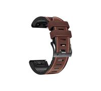 Quickfit 22mm Watch Strap，For Garmin Marq Adventurer 2 Athlete 2 Golfer Captain Aviator Gen 2 watch Band Bracelet Wristband (Color : Coffee-02, Size : For MARQ Adventurer (2))