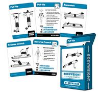 QUICKFIT Bodyweight Exercise Cards - Fitness Playing Cards with Over 50 Body Weight Workouts - 2.5" x 3.5" (Standard Playing Card Size)