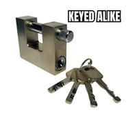 Quickfit Container Accessories 70mm Keyed Alike Solid Steel Security Padlock