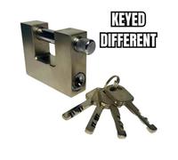 Quickfit Container Accessories 70mm Keyed Different Solid Steel Security Padlock