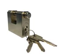 Quickfit Container Accessories 75mm Solid Steel Heavy-Duty Security Padlock