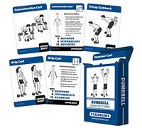 QUICKFIT Dumbbell Exercise Cards - Fitness Playing Cards with Over 50 Dumbbell Workouts - 2.5" x 3.5" (Standard Playing Card Size)