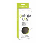 Quickie Ball Gag | Large | Silicone Bondage Gag 45mm | 1.75” | Mouth Ball Black