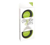 Quickie Cuffs Large Silicone Beginners Bondage Handcuffs Black