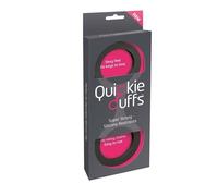 Quickie Cuffs Medium Silicone Beginners Bondage Handcuffs Black