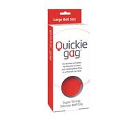 Adult Games Quickie Ball Gag-CCQGBALLR Red One Size