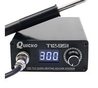 Quicko Quick Heating T12-951 LED Digital Soldering Station Electronic Soldering Iron Welding Tool with P9 Plastic Handle(Quicko T12-951 Kit I)
