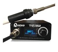 QUICKO Quick Heating T12 Soldering Station Electronic Welding Iron 2020 New Version STC T12 OLED Digital Soldering Iron T12-952(QUICKO T12-952 Kit VIII)