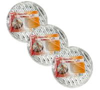 Quickpack Grill Trays Round Diameter 29cm 3 x 2 Pieces Aluminum Tray Grill Trays
