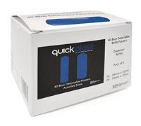 Quickplast Blue Detectable Plasters Includes Two Sizes of Plaster - 70 x 20mm and 75 x 25mm
