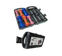 Quickplay 6kg Fitness Dumbells Hand Weights Set With Carry Case Workout Home Exercise Training Gym Equipment