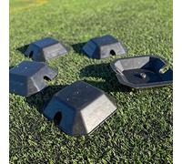 QUICKPLAY Base Weights for Agility Poles - Turf & Court Training | Slides onto standard poles, Adds hold in wind, Stackable ring design, Steady bases for drills, Kit-bag friendly