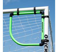 QUICKPLAY Goal Corner Target Set of 2 | Premium Football Training Equipment - Goal Top Bins | High-Visibility Neon Green Target Compatiible with All Football Goals