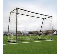 QUICKPLAY GS Football Goals - Super Durable Galvanized Steel Football Goal [5 Sizes] Regulation Sizes, Deep Net, Moveable & Weather Resistant [Single Goal]
