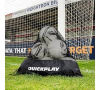 QUICKPLAY Mesh Ball Bag - Reinforced Base, Fits 10 Size-5 Balls | Drawstring net sack, Tough hard-wearing bottom, Carries about ten balls, Dries quick after rain, Shoulder-carry cord