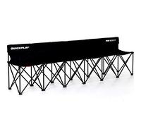 QUICKPLAY Pro Folding Team Bench - Portable Football Sideline Seating | Folds flat for transport, Weatherproof steel frame, Dugout-style cover, Club, school & academy use, Carry handles