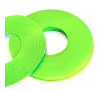 QUICKPLAY PRO Quick-Pick Flat Markers The Original Flat Field Cone Easy Carry Neon Green Spot Markers (Set of 10)
