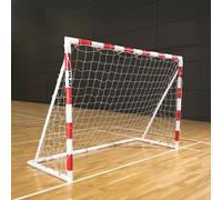 QuickPlay Q-Fold Folding Handball Goal - Weatherproof uPVC, Indoor | Folds flat in 30 sec, Built to last outdoors, Stores flat when folded, Court & outdoor play, Great for all ages