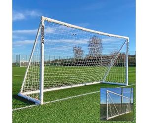 QUICKPLAY Q-Fold Football Goal | 30-Second Folding Design for Easy Setup | Backyard Portable Weatherproof Football Goal for Adults & Kids [Single Goal]