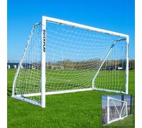 QUICKPLAY Q-Fold Match Football Goal | 30-Second Folding Design for Easy Setup | Portable Weatherproof Goal Post for Adults & Kids [Single Goal]