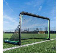 QuickPlay Rhino Portable Football Goals - 1 Second Setup Collapsible Aluminium Mini Football Goals with Pre-Attached Net & Rubber Feet for Kids’ Garden Play (5 x 3')