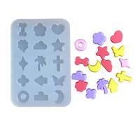 Quicksands Filling Materials Resin Silicone Hollow Shaker Fillers Jewelry Making Mold Epoxy Casting Crafting Resin Shaker Molds Halloween/Christmas Coffin Molds Silicone Keychain