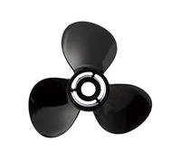 Quicksilver Black Diamond 3-Blade Aluminum Propeller, 13.25 dia x 17 pitch, Right Hand
