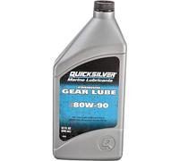 Quicksilver by Mercury Marine 80W-90 Premium Gear Lube, Marine Engine, 32 oz.