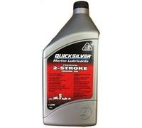 Quicksilver Premium 2 Stroke 2 Cycle Outboard Engine Oil. TC-W3. 1 Litre Bottle.