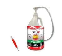 QuickStrike Tire Sealant Off-Road Formula - Prevent Flat Tires, Seal Leaks, Contains Kevlar, 1 Gallon + Tool