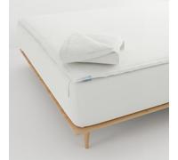 QuickZip Fitted Sheet - Includes 1 Fitted Sheet Base & 2 Zip-On Sheets - Easy to Change, Won’t Pop Off King Sheet - Soft Percale 400 TC Cotton Fitted Sheets - 17.5” Deep Pockets King Size - Ivory