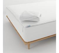 QuickZip Fitted Sheet - Includes 1 Fitted Sheet Base & 2 Zip-On Sheets - Easy to Change, Won’t Pop Off Queen Sheet - Soft Percale 400 TC Cotton Fitted Sheets - 16” Deep Pockets Queen Size - White