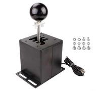 Quiclume H-shift cover for Logitech G29 G27 G25 & for thrustmaster T300 T500, 6+R/7+R gears, Sim Racing Shifter made of aluminium alloy, black (6 speed+R-HB039)