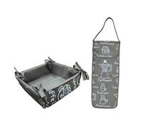 Quid Casual Life Domus Cloth Bread Basket and Bag