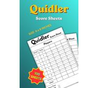 Quidler Score Sheets: 100 Pages for Tracking Games, Rounds, and Winners | 6 x 9 inch Book