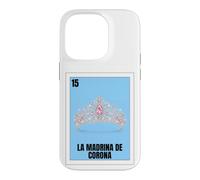 Quieres Ser Mi Madrina De Corona Quinceañera Case for iPhone 14 Pro
