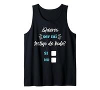 Quieres ser mi Testigo de Nuestra Boda Peticion Propuesta Tank Top