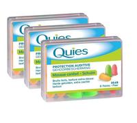 Quies - Hearing Protection Foam - Pack of 3 x 6 Pairs by QuiesÂ