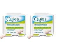 QUIES - Hearing Protection Natural Wax - Set of 2 Boxes of 8 Pairs