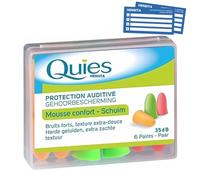 Quies Soft Foam Ear Protection Plugs 35dB - Pack of 6 Pairs