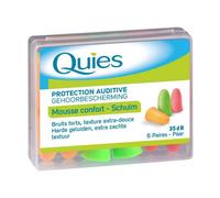 Quies Soft Foam Ear Protection Plugs 35dB - Pack of 6 Pairs