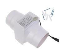 Quiet 3 Inch Ventilation Fan 12V 75mm Air Boosters Adjustable Speed Blower ABS for Hydroponic Tents & Small Enclosures Low Noise Vent Fan