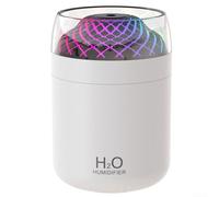 Quiet 500ml USB Air Humidifier With Timer And Night Light For Bedroom Office Use Portable Spray Humidifier With 4H Continuous And 8H Intermittent Timer(White)