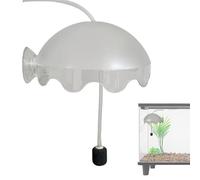 Quiet Aerator for Aquarium - Effortless Splash Damage Eliminates Bubbles Protection in Transparent Acrylic, Oxygen Diffuser Nano-Pores + Tube | Kit